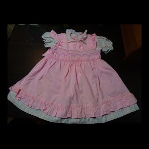 Vintage Retro Toddlers/Baby Girl Pink Dress Size 3T